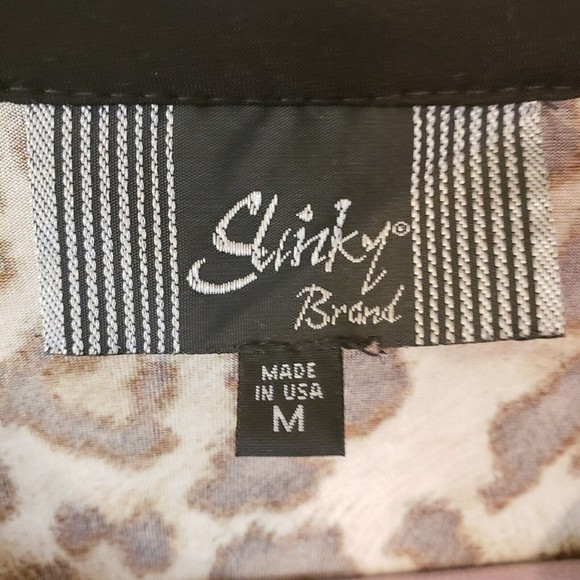 Slinky Brand Women's Leopard Print Top Size Medium - Picture 3 of 8